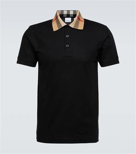 burberry black polo t shirt|authentic Burberry polo shirt.